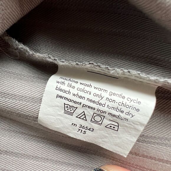 Kenneth Cole Reaction Slim Fit Size 16 32/33 Long Sleeve Stripe Button Shirt - Picture 5 of 6